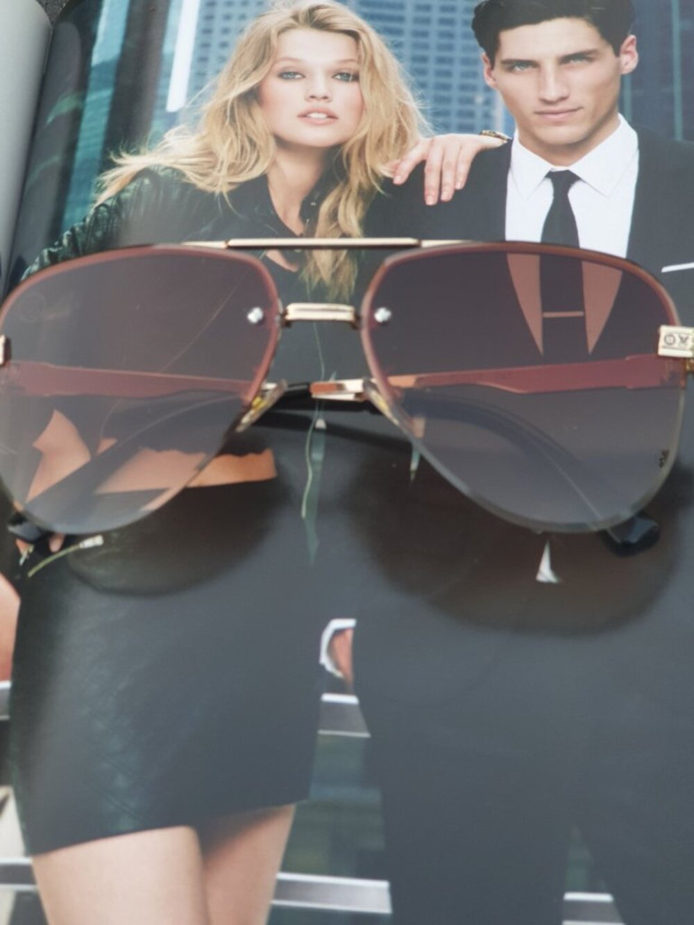 Fashion Sunglasses Shades Unisex Brown Gold Casual Formal Accessory Gift